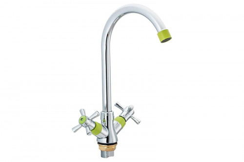 Смеситель для кухни Ekko E49118-6 цвет Хром Салатовый