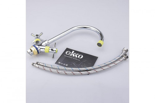 Смеситель для кухни Ekko E49118-6 цвет Хром Салатовый