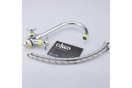 Смеситель для кухни Ekko E49118-6 цвет Хром Салатовый