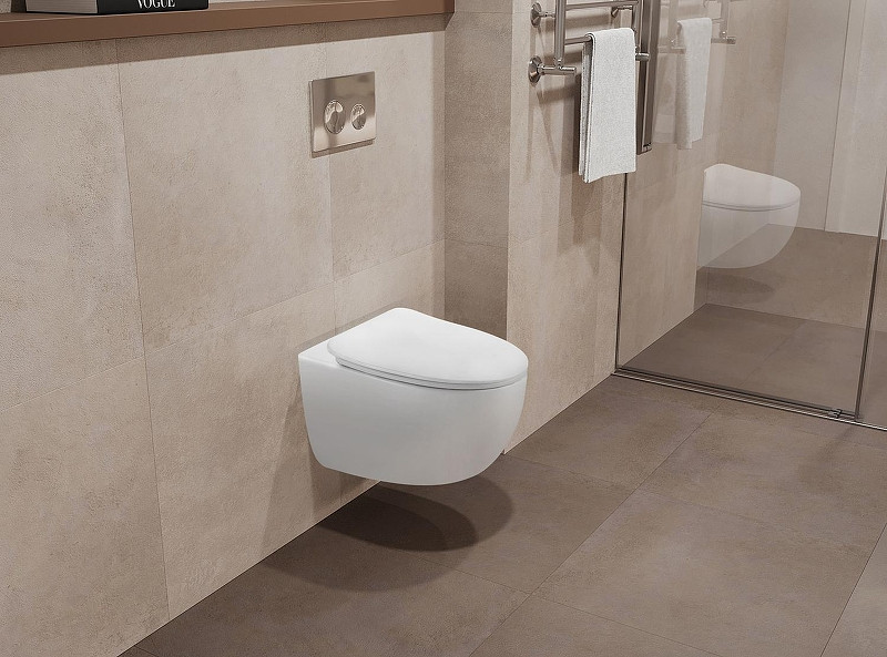 Унитаз Terminus Енисей Monolit 05W56х39W подвесной с сиденьем Микролифт цвет Белый