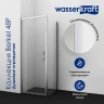 Душевая дверь WasserKRAFT Berkel 100 48P12 профиль Хром стекло прозрачное
