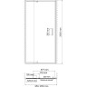 Душевая дверь WasserKRAFT Berkel 100 48P12 профиль Хром стекло прозрачное
