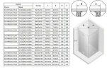 Душевой уголок New Trendy New Soleo Black 80х90 D-0287A/D-0290A профиль Черный стекло прозрачное