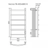 Электрический полотенцесушитель Azario Verona 400x800 П6 AZ04848 диммер справа Хром
