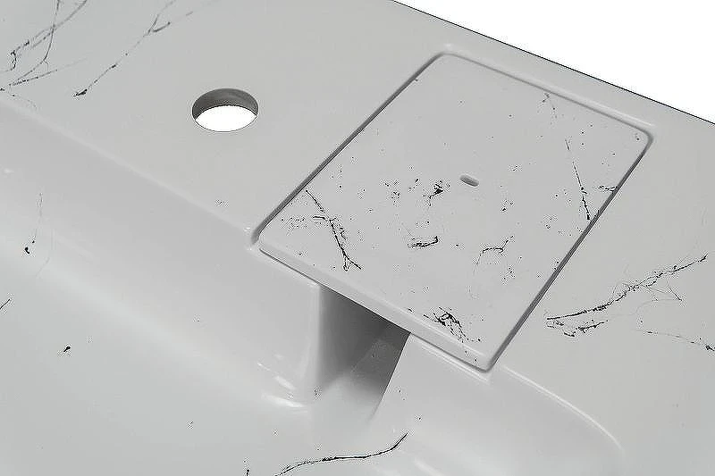Раковина Stella Polar Солярис 60 SP-00001405 на стиральную машину Белый мрамор