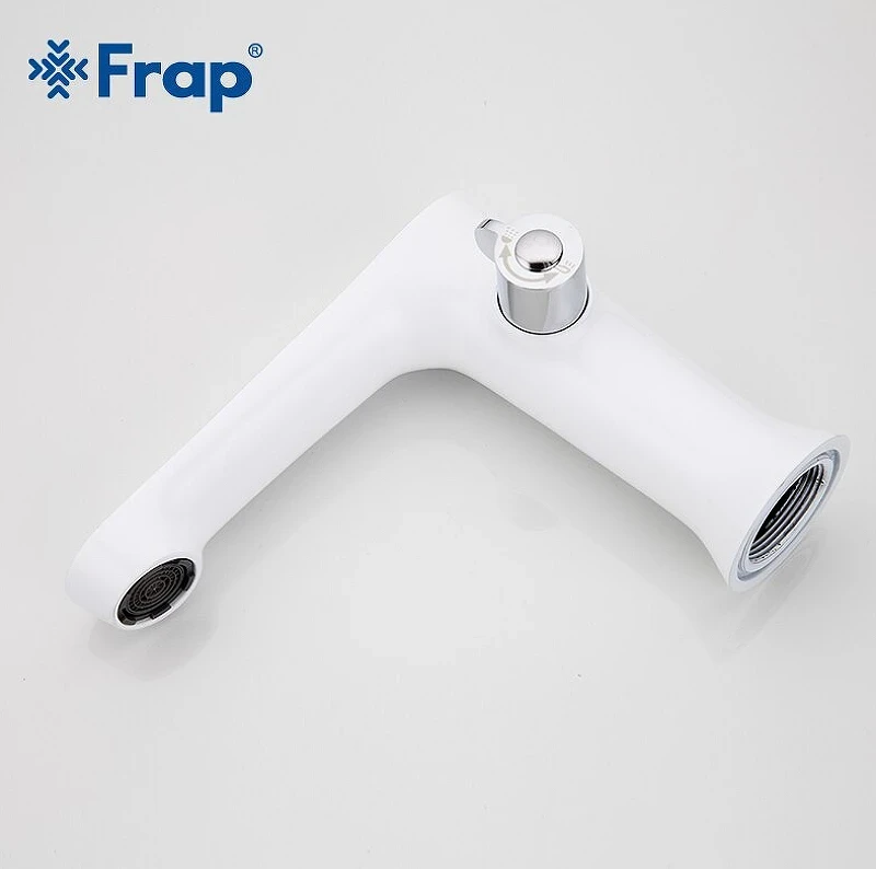Смеситель на борт ванны Frap H34 F1134 Белый Хром латунь