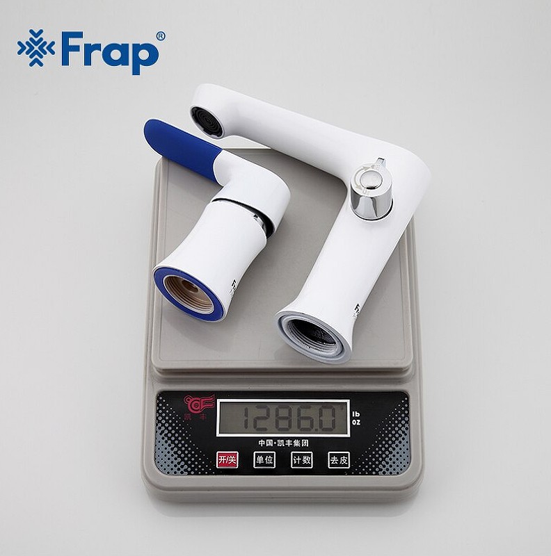 Смеситель на борт ванны Frap H34 F1134 Белый Хром латунь