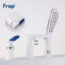 Смеситель на борт ванны Frap H34 F1134 Белый Хром латунь