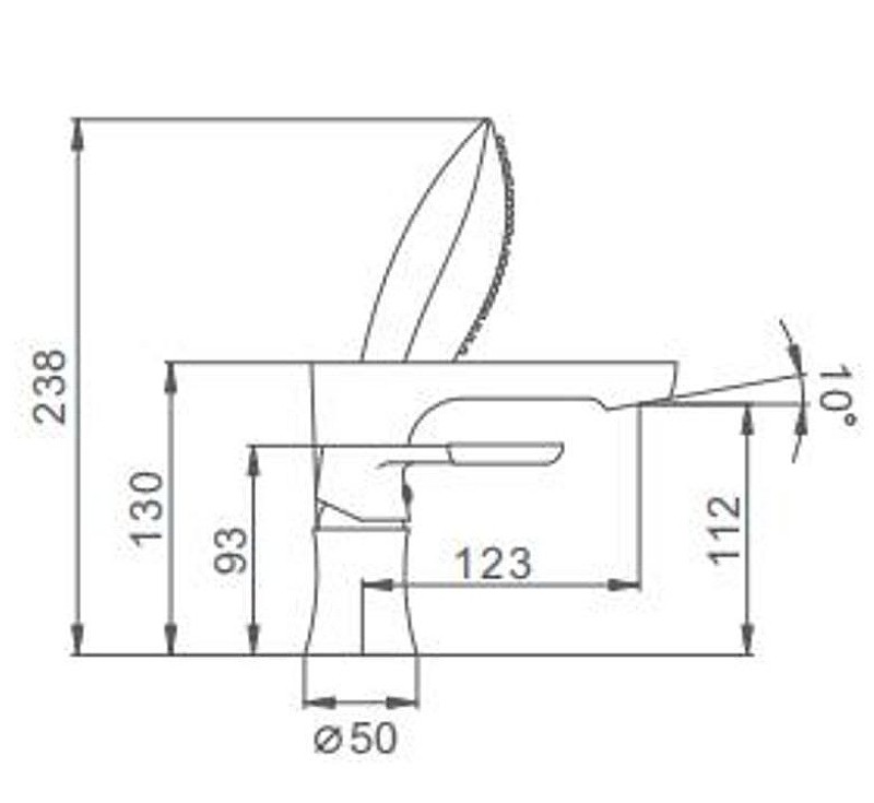 Смеситель на борт ванны Frap H34 F1134 Белый Хром латунь
