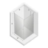 Душевой уголок New Trendy New Soleo Chrome 70х120 D-0139A/D-0151B профиль Хром стекло прозрачное