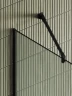 Душевая перегородка Maybah Glass MGD-731-6у 790x1950 в узком профиле Черный стекло сатиновое