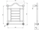 Электрический полотенцесушитель Migliore Edward 85x68 R 22636 Хром латунь