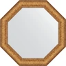 Зеркало Evoform Octagon 64х64 BY 3761 в багетной раме - Медный эльдорадо 73 мм стекло