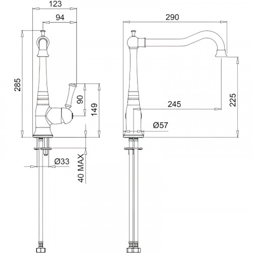 Смеситель для кухни Migliore Dallas 18186 Бронза латунь