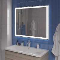 Зеркало BelBagno SPC-GRT 100 с сенсорным выключателем с подсветкой