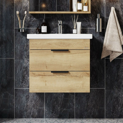 Тумба под раковину Onika Легран 70.13 107048 подвесная Дуб галифакс МДФ / ЛДСП