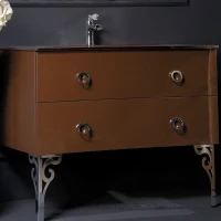 Тумба под раковину Boheme Armadi Art NeoArt 100 830-100-DB подвесная Dark Brown МДФ / ЛДСП