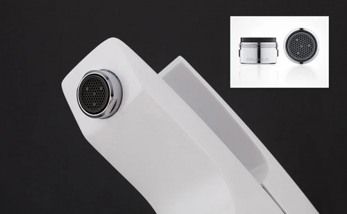 Смеситель для раковины Gappo G07 G1007-7 Белый Хром латунь