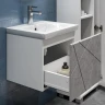Тумба с раковиной Vigo Geometry 50 032 бетон-com подвесная цвет Бетон Белый