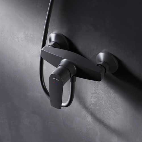 Смеситель для душа AM.PM Gem F90A20022 Черный латунь на стену
