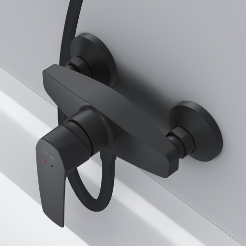 Смеситель для душа AM.PM Gem F90A20022 Черный латунь на стену