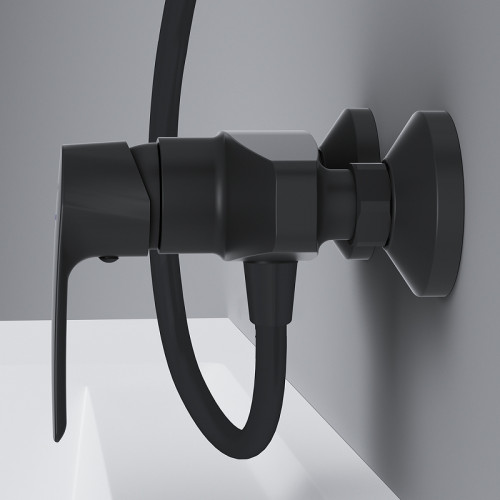 Смеситель для душа AM.PM Gem F90A20022 Черный латунь на стену