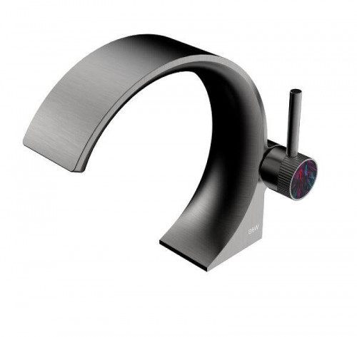 Смеситель для раковины Black&amp;White Gravity GF-7106-GM 7106GM цвет Оружейная сталь