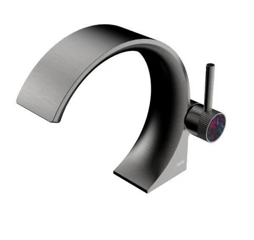 Смеситель для раковины Black&White Gravity GF-7106-GM 7106GM цвет Оружейная сталь
