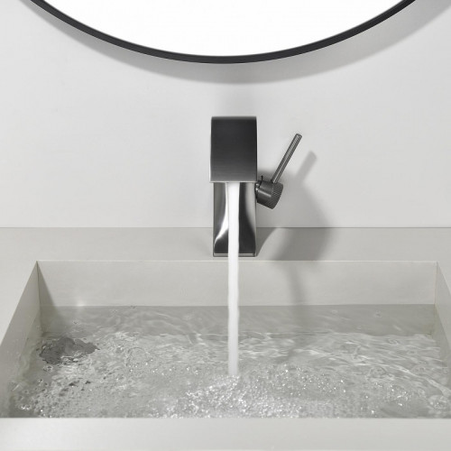 Смеситель для раковины Black&amp;White Gravity GF-7106-GM 7106GM цвет Оружейная сталь