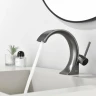 Смеситель для раковины Black&White Gravity GF-7106-GM 7106GM цвет Оружейная сталь