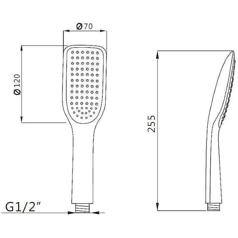Ручной душ Melodia della vita Standard MKP20434 Хром
