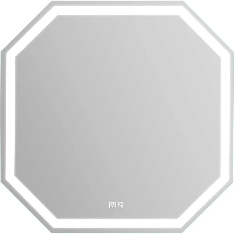 Зеркало BelBagno 80 SPC-OTT-800-800-LED-TCH-WARM с подсветкой с подогревом с сенсорным выключателем стекло