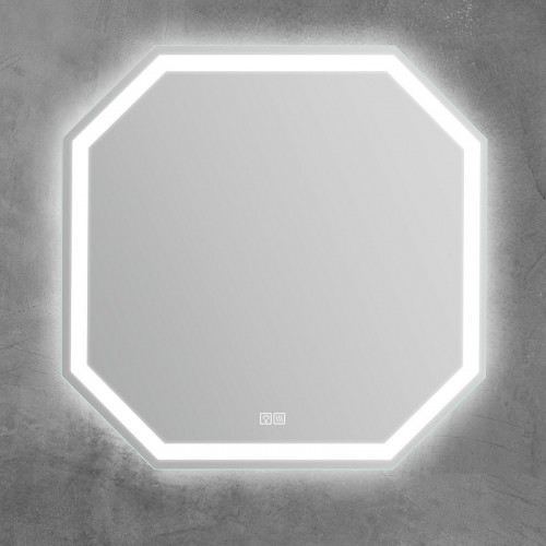 Зеркало BelBagno 80 SPC-OTT-800-800-LED-TCH-WARM с подсветкой с подогревом с сенсорным выключателем стекло