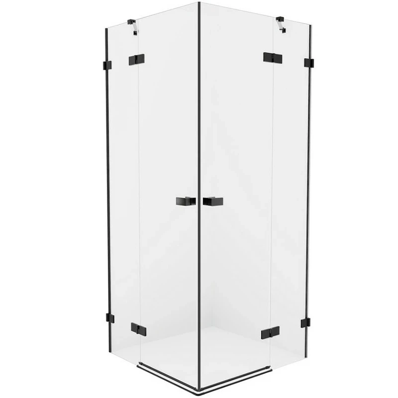 Душевой уголок New Trendy Avexa Black 110x120 EXK-1846 профиль Черный стекло прозрачное