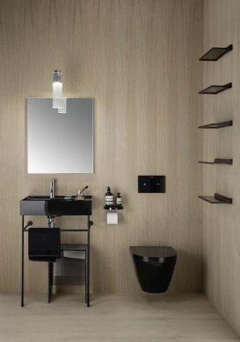Консоль под раковину Laufen Kartell by 60 3.8533.5.450.000.1 цвет Черный матовый