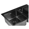 Кухонная мойка Wisent 78 WS37851B-SL/WS-02-2B/W325014 цвет Графит