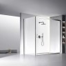 Душевая стенка Veconi Rovigo KP-13 80 KP13-80-01-C5 профиль Хром стекло прозрачное