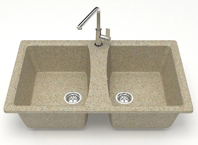 Кухонная мойка Azario Elmas 78 CS00078334 цвет Коричневый