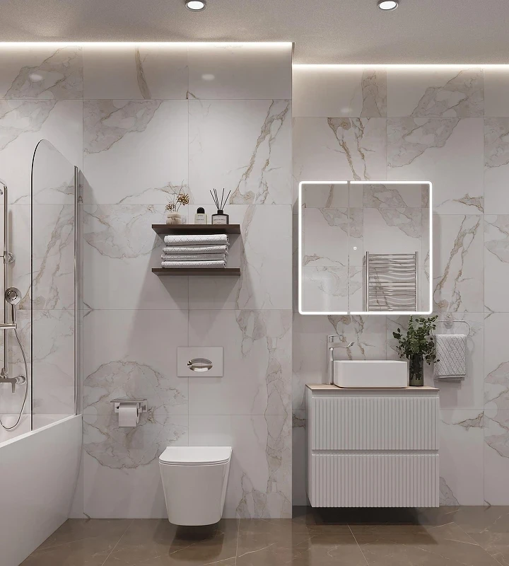 Столешница под раковину Aquanet Flat 70 345762 цвет Бежевый