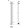 Электрический полотенцесушитель Point Фрея PN20722B П2 140x1200 диммер слева Черный