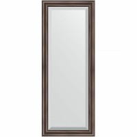 Зеркало Evoform Exclusive 131х51 BY 1154 с фацетом в багетной раме - Палисандр 62 мм стекло
