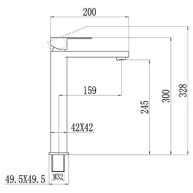 Смеситель для раковины Fmark FS8711A цвет Хром