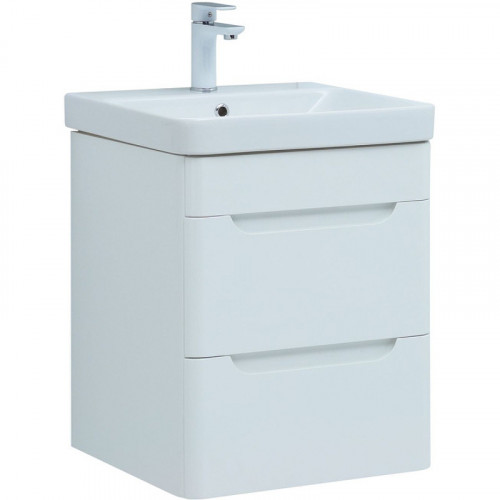 Тумба под раковину Aquanet София 50 274171 подвесная Белый глянец МДФ / ЛДСП