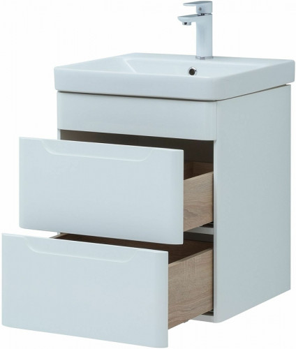 Тумба под раковину Aquanet София 50 274171 подвесная Белый глянец МДФ / ЛДСП