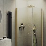 Душевой уголок Maybah Glass MGY-1291-3 800x800x1980 на монопетлях Золото стекло прозрачное