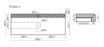 Столешница под раковину Sancos 120 TT120A1X цвет Black Sky