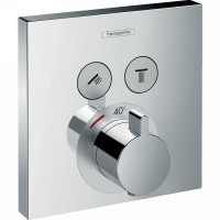 Смеситель для душа Hansgrohe ShowerSelect 15763000 с термостатом Хром латунь встраиваемый