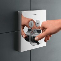Смеситель для душа Hansgrohe ShowerSelect 15763000 с термостатом Хром латунь встраиваемый