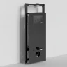 Инсталляция WasserKRAFT Salm 27TLT.010.ME.BL.MB01 для унитаза Черное стекло с Черной матовой клавишей смыва нержавеющая сталь