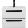 Тумба под раковину Cezares Eco-Cer-N 60 ECO-CER-N-600-2C-SO-BL подвесная Bianco Lucido без ручек МДФ / ЛДСП